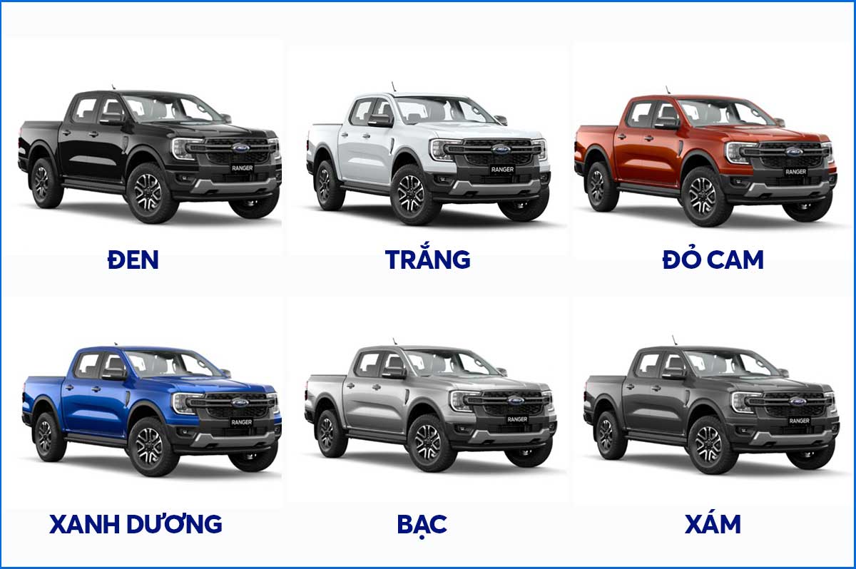 Ford Ranger Sport - Màu xe