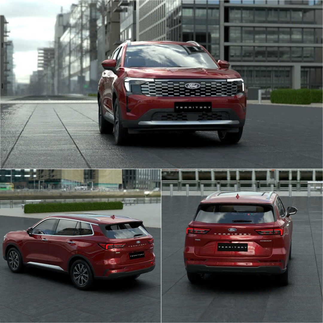 Thiết kế ngoại thất Ford Territory Titanium 2025