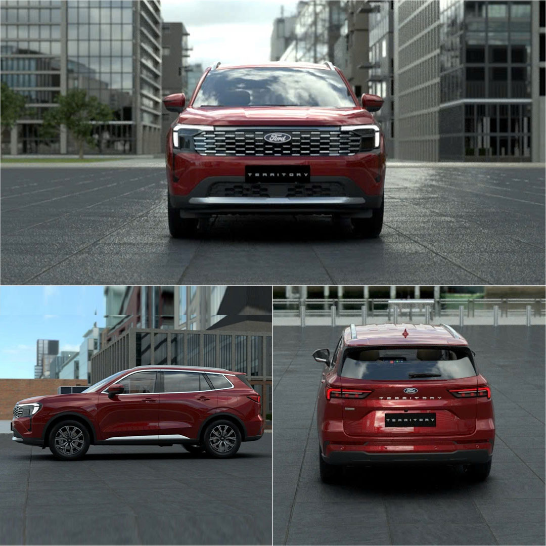 Thiết kế ngoại thất Ford Territory Trend 2025
