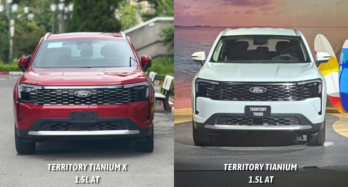 So Sánh Phiên Bản Ford Territory Titanium Và Titanium X 2