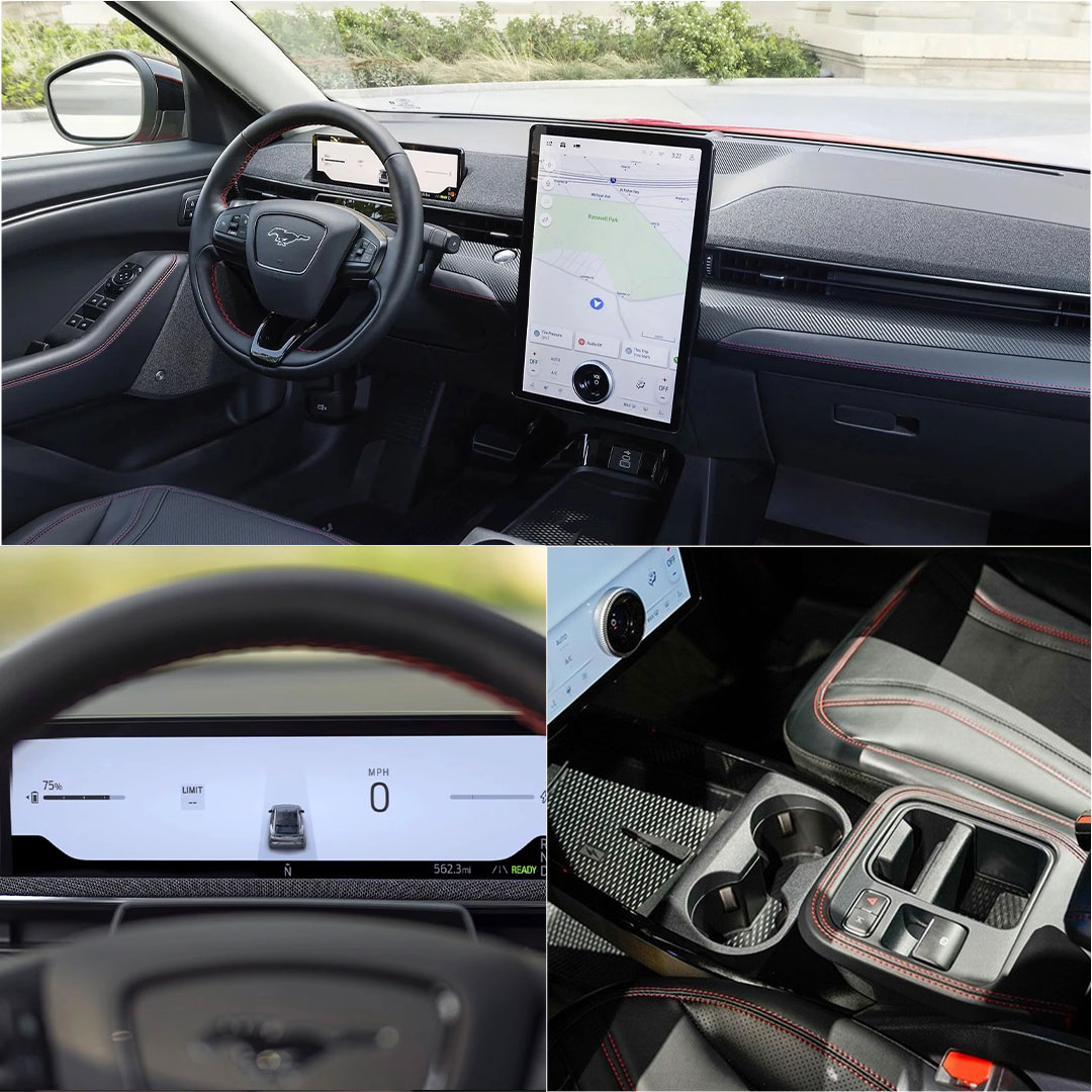 Tiện nghi bên trong không gian nội thất của Ford Mustang Mach-E