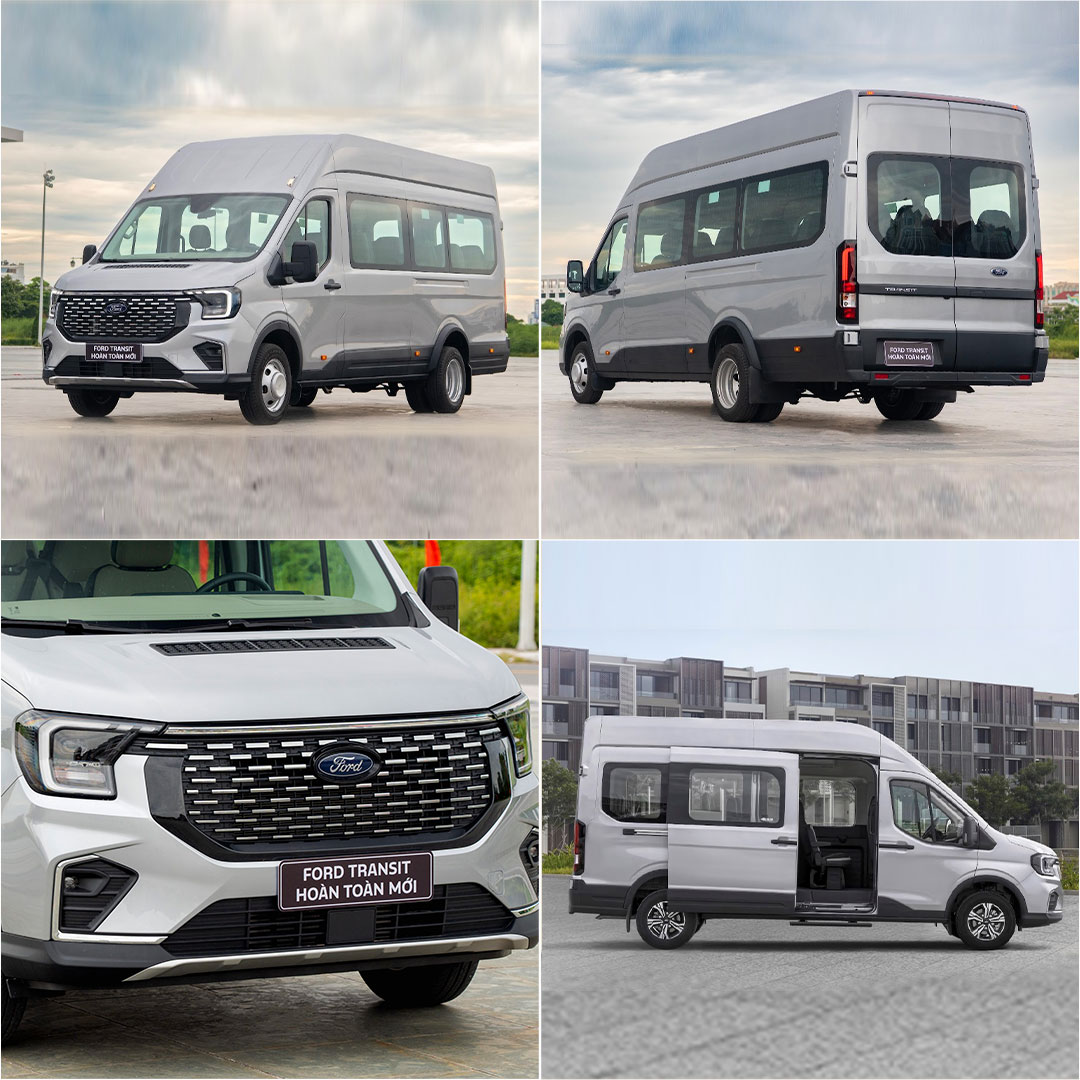 Thiết kế ngoại thất Ford Transit 2025