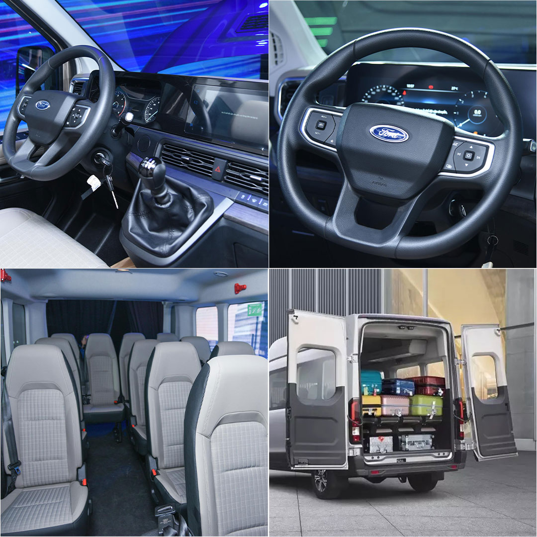 Nội thất xe 16 chỗ Ford Transit Premium